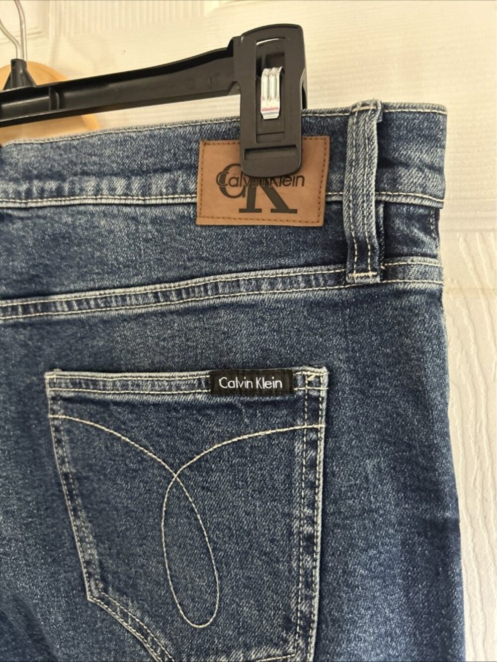 Calvin Klein Jeans Women’s 12 Melody High Waist Straight Leg Casual Denim NWOT - Picture 3 of 6